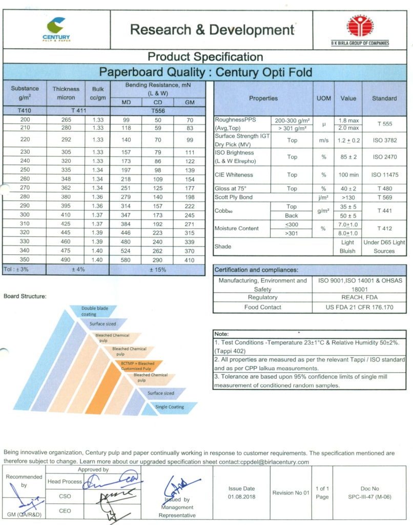 CENTURY OPTI FOLD